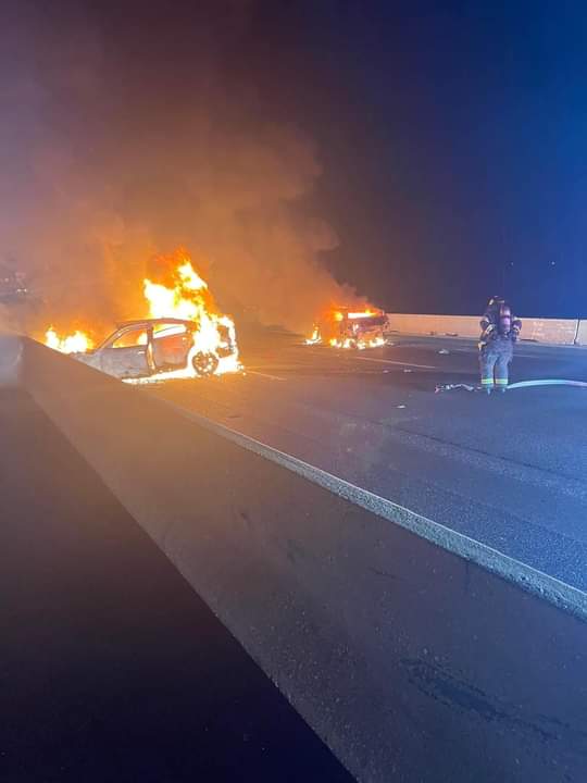 Overnight Car Fire Reported on 95 in Kingsville