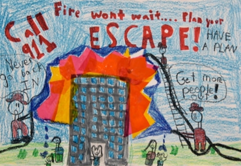 BCPS Students Honored for Fire Prevention Artwork