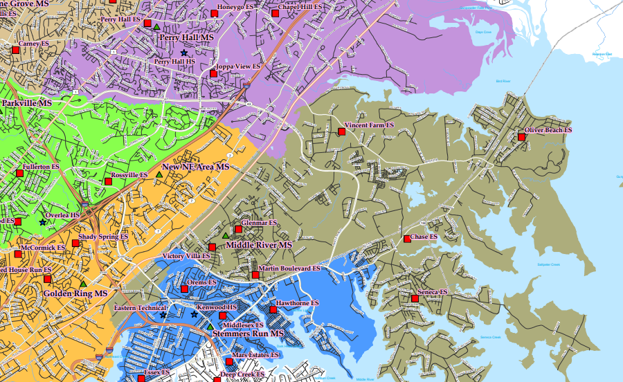 BCPS Announces Four Middle School Redistricting Maps