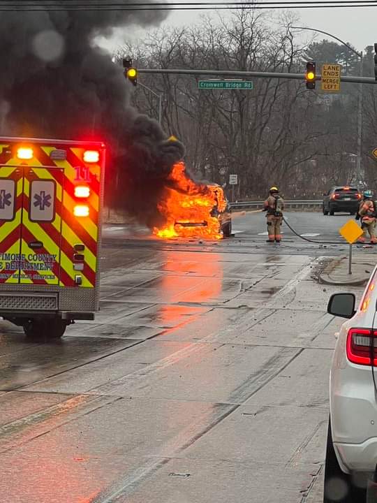 Vehicle Fire at Cromwell and Loch Raven