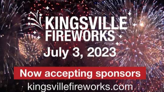 Kingsville to Hold July 3 Fireworks