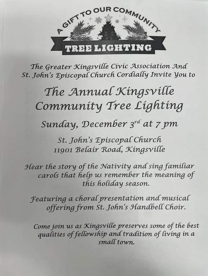 Kingsville Community Tree Lighting