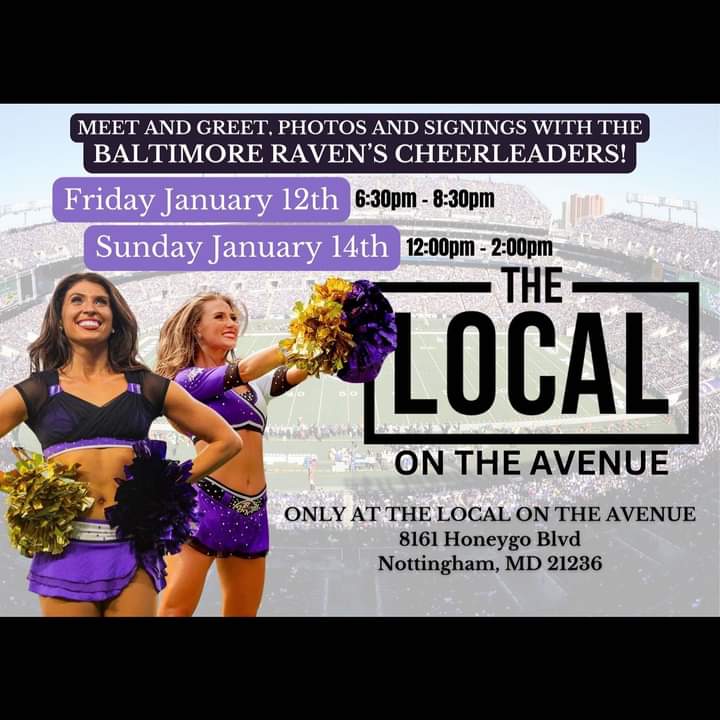 Raven’s Cheerleaders to Appear at THE AVENUE at White Marsh