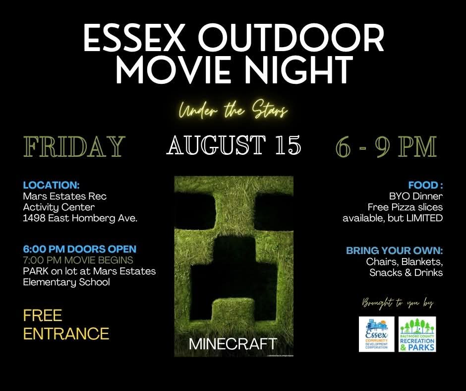 Free Movie Night in Essex Returns