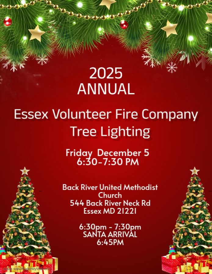 Essex VFC Tree Lighting at Back River United Methodist