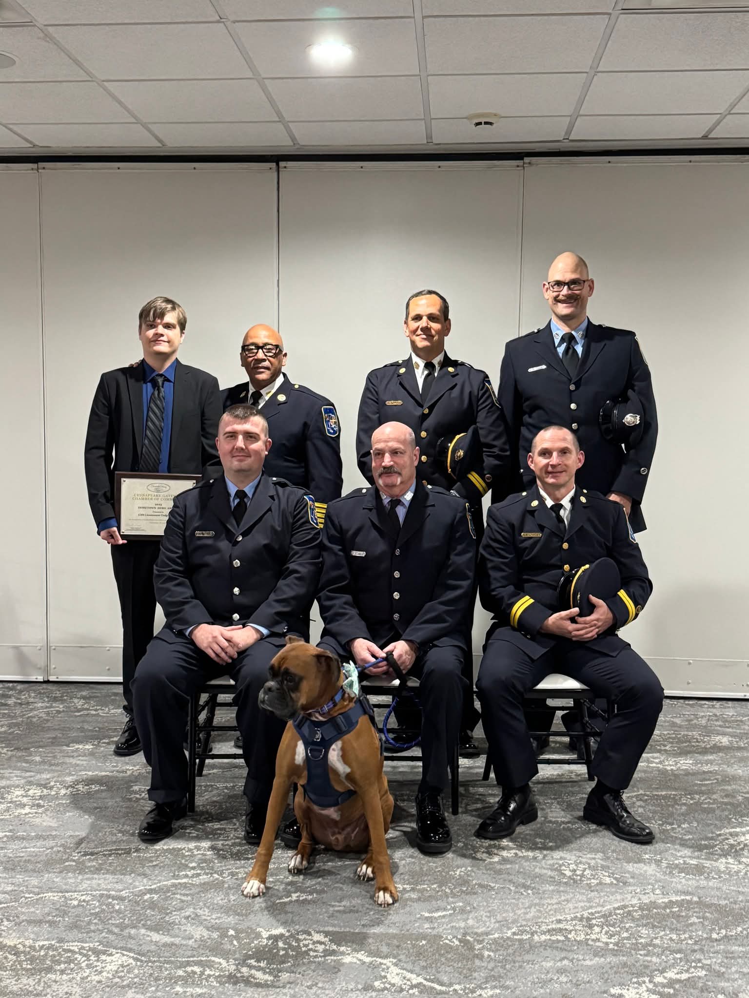 BCFD Career and Volunteer Members Honored at Hometown Heroes