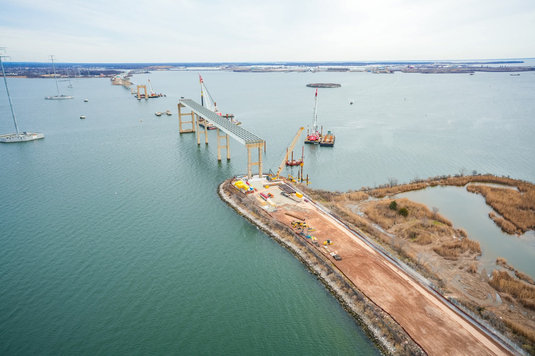 Side removal is complete for Key Bridge demolition