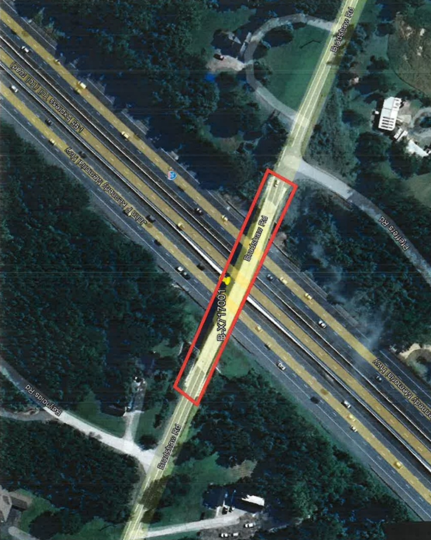 Bradshaw Road bridge over 95 to close one day on March 20